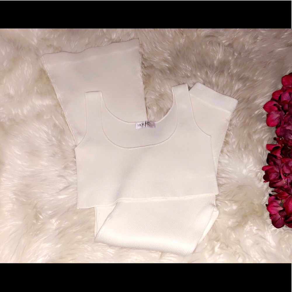 🆕HOUSE OF CB White Ribbed Set - Picture 4 of 7